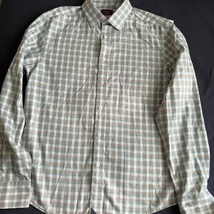 UNTUCKit button up long sleeves M slim fit 100% cotton tartan plaid multicolor